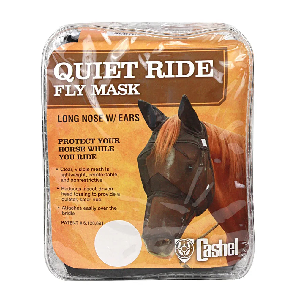 Cashel Quiet Ride Long Nose Pasture Fly Mask with Ears