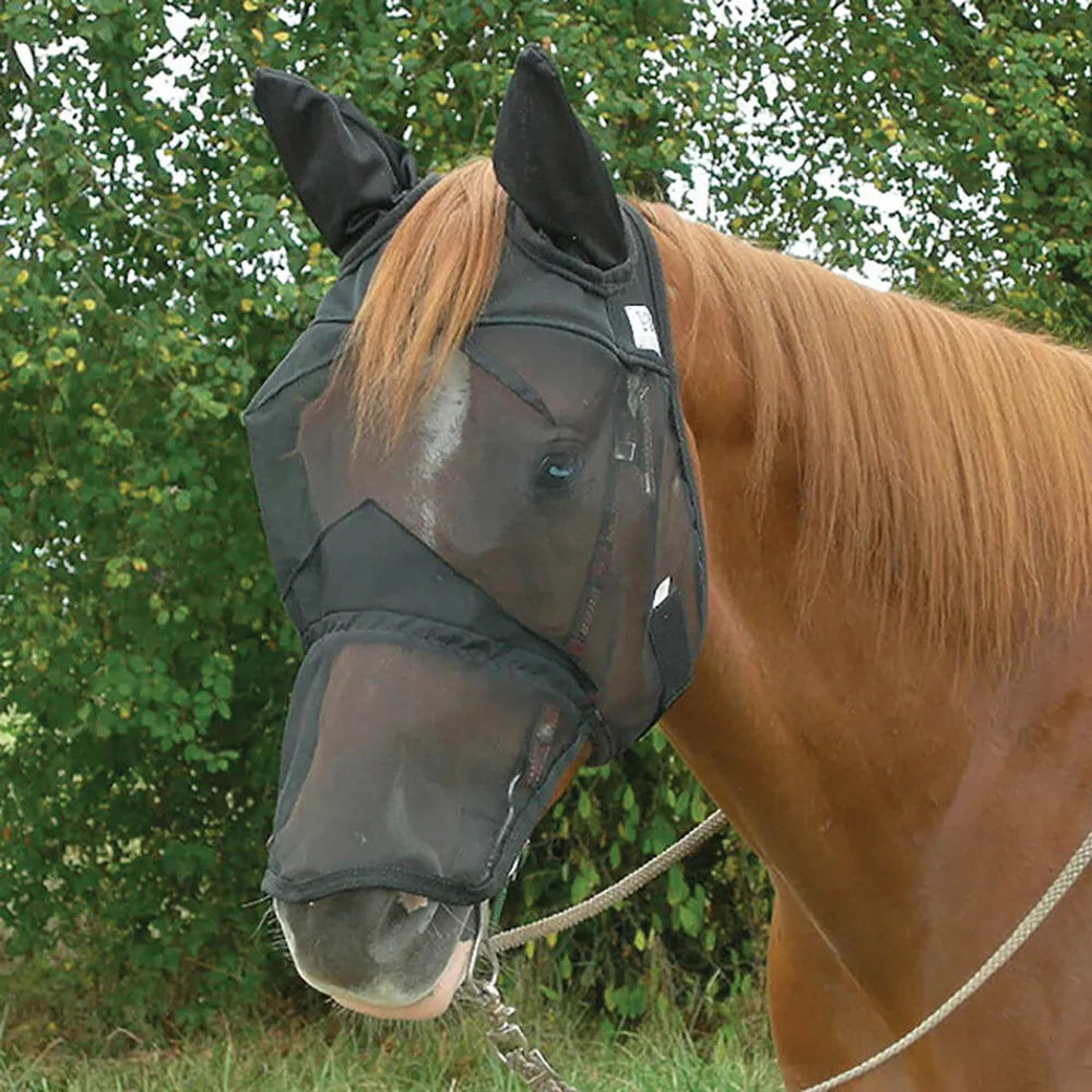Cashel Quiet Ride Long Nose Pasture Fly Mask with Ears