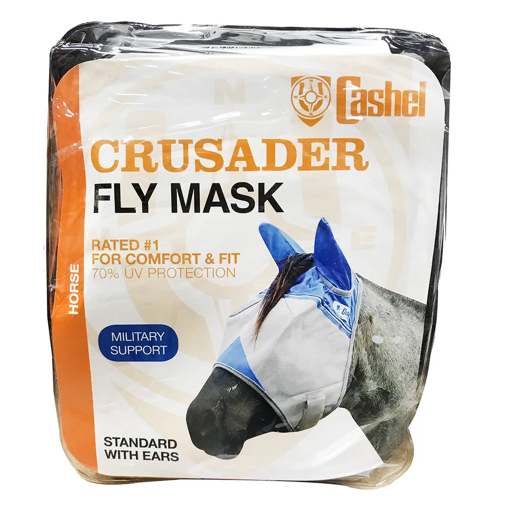 Cashel Crusader Standard Nose Pasture Fly Mask with Ears