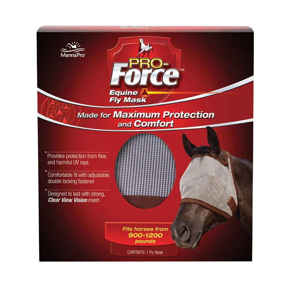 Manna Pro Pro-Force Equine Fly Mask without Ears