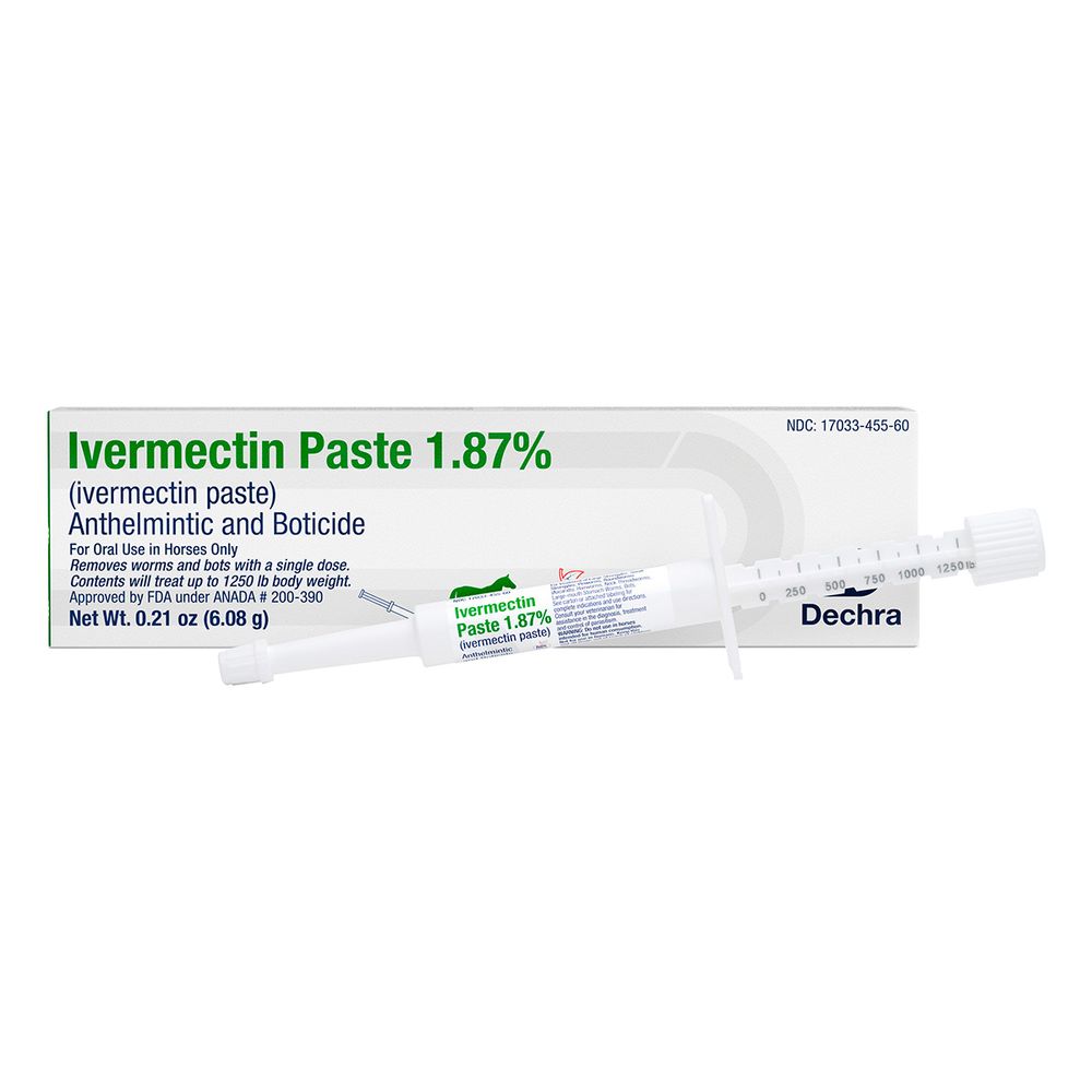 Dechra Ivermectin Paste 1.87% Horse Dewormer